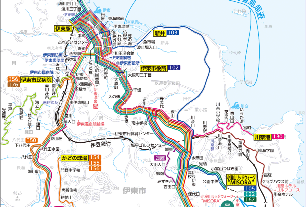 交通アクセス伊東温泉けいりん