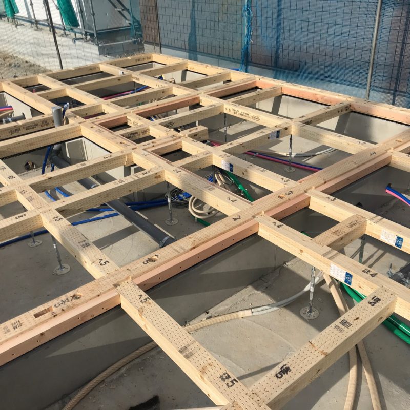 遣り方・墨出し タイムラプス