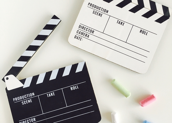 連載 映画の撮影みたい☆100均雑貨を使ってカチンコフォトフレームを作ろう！folk