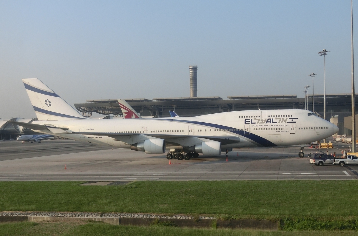 成田からテルアビブへ向かうエル・アル航空 ミサイル防衛システム付きボーイング787成田空港エルアル航空B787イスラエルELAL🇮🇱
