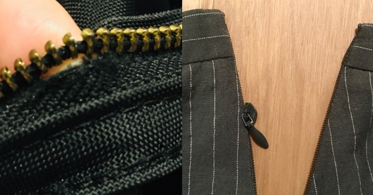 片方だけ外れたファスナーを工具類を一切使わずに素手で直す方法お父さんはオタクパパ
