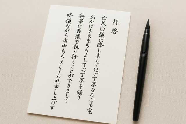 弔電のお礼のマナーは？お礼状の書き方や例文、注意点も紹介