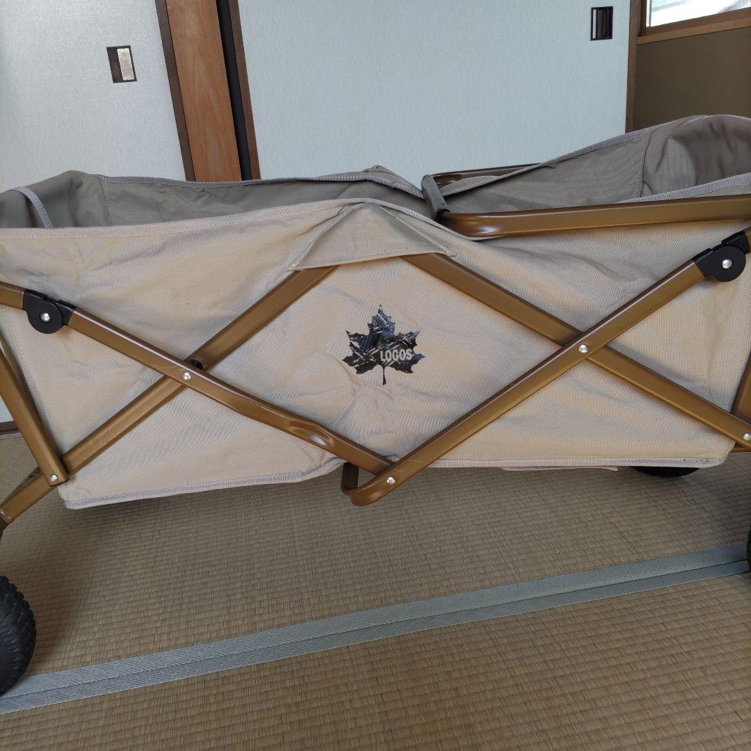 キャリーワゴン キャリーカート NEWMERMONT メルモント 屋根付キャリーカート キャリーカート 屋根付き キャリーワゴン 折りたたみ収納カゴ付き ストッパー付き 耐荷重100kg 頑丈フレーム アウトドア キャリー ワゴン キャンプ 台車送料無料アウトドア用品