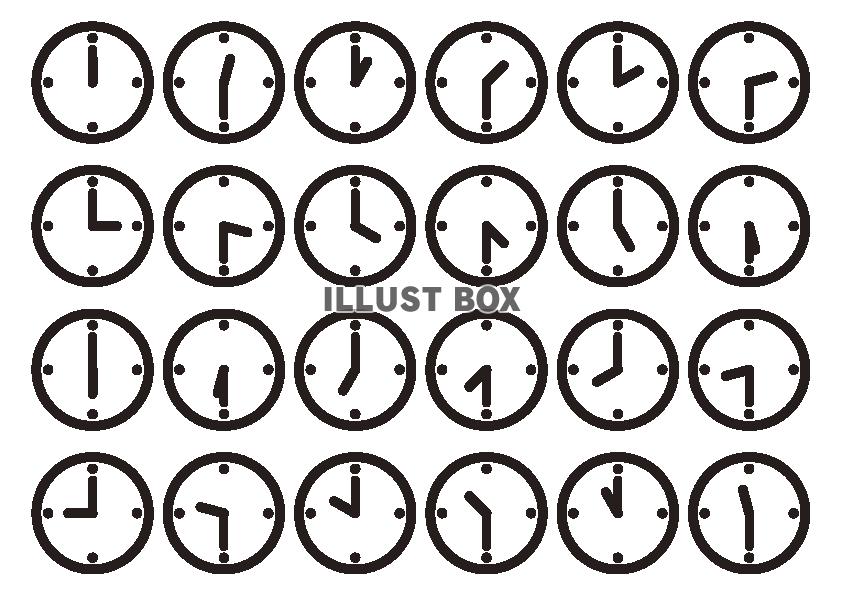 所要時間の目安アイコンのベクターイラスト141580943- イメージマート