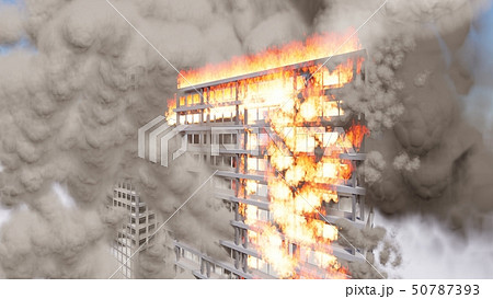 日本初の高層ビル火災 東京・日本橋の百貨店「白木屋」で火災が発生 23023004681 の写真・イラスト素材アマナイメージズ