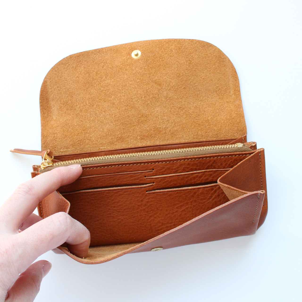 CINQ サンク長財布 キャメル - SALT