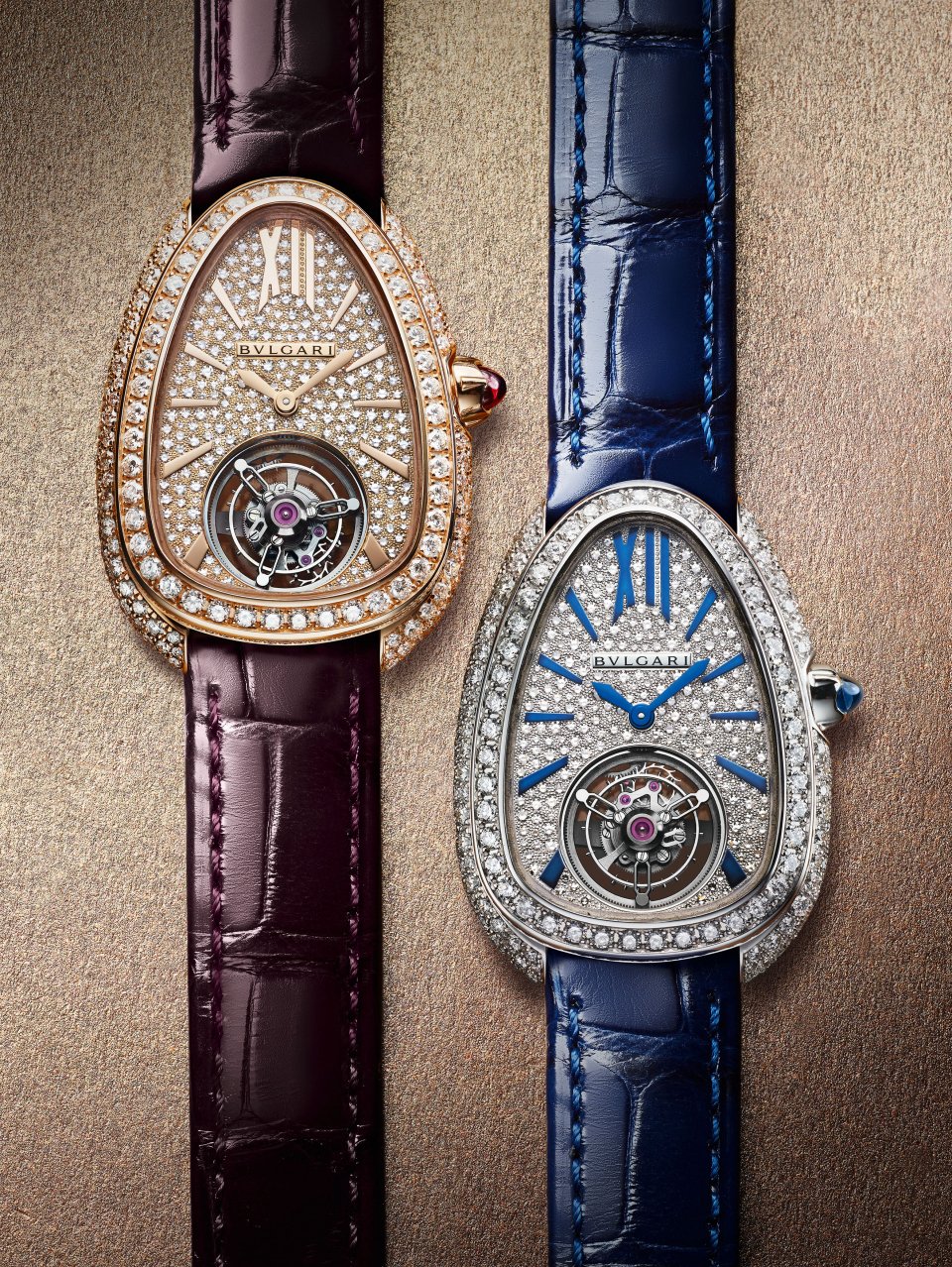 B59010 ブルガリコピー時計セルペンティ ローズゴールドのストラップ