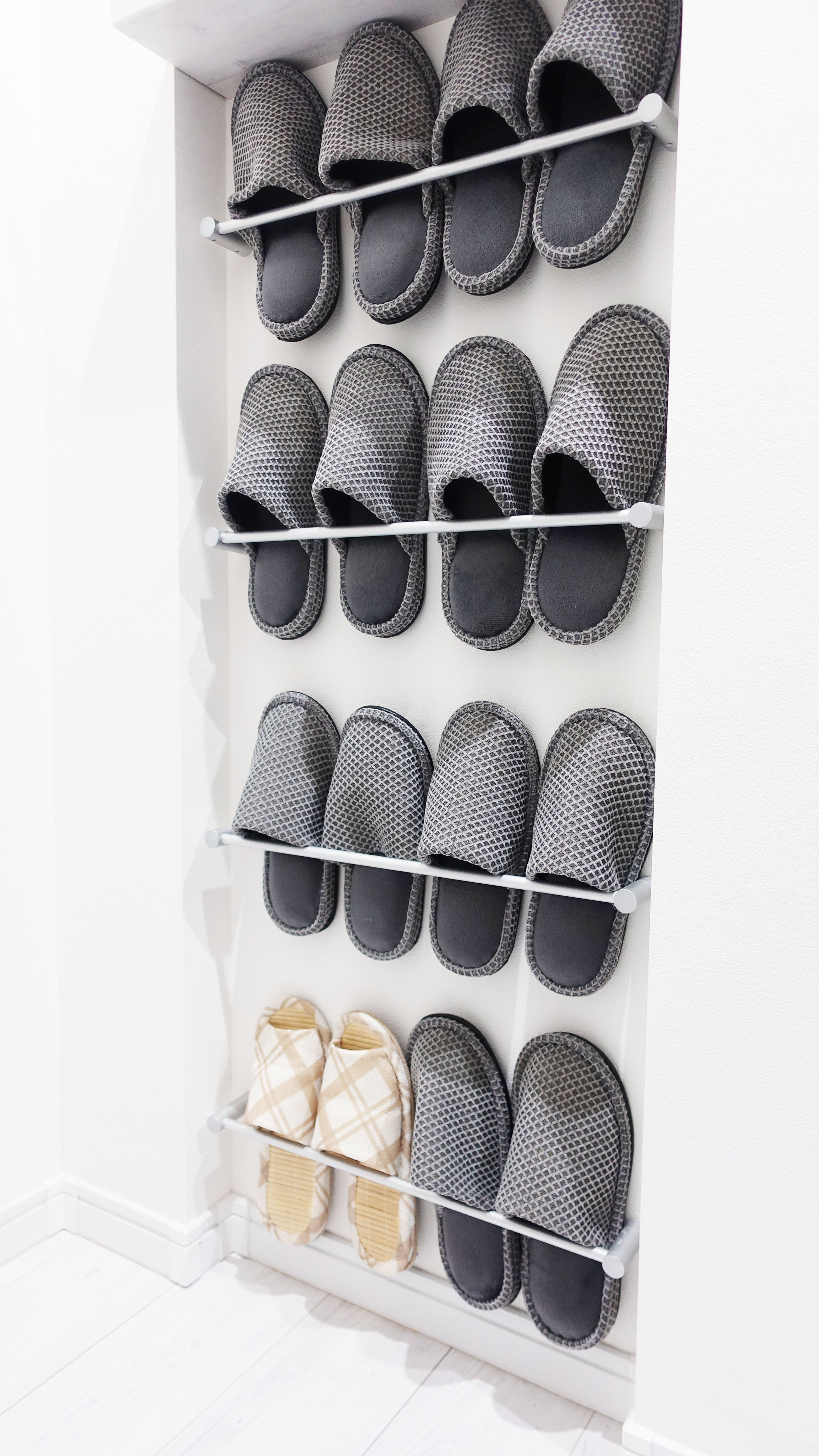 スリッパBOX オープンタイプ ニッチ収納 埋込収納棚 幅37.5cm 高さ85cm MA-NSL370BMARGIN ONLINE SHOP