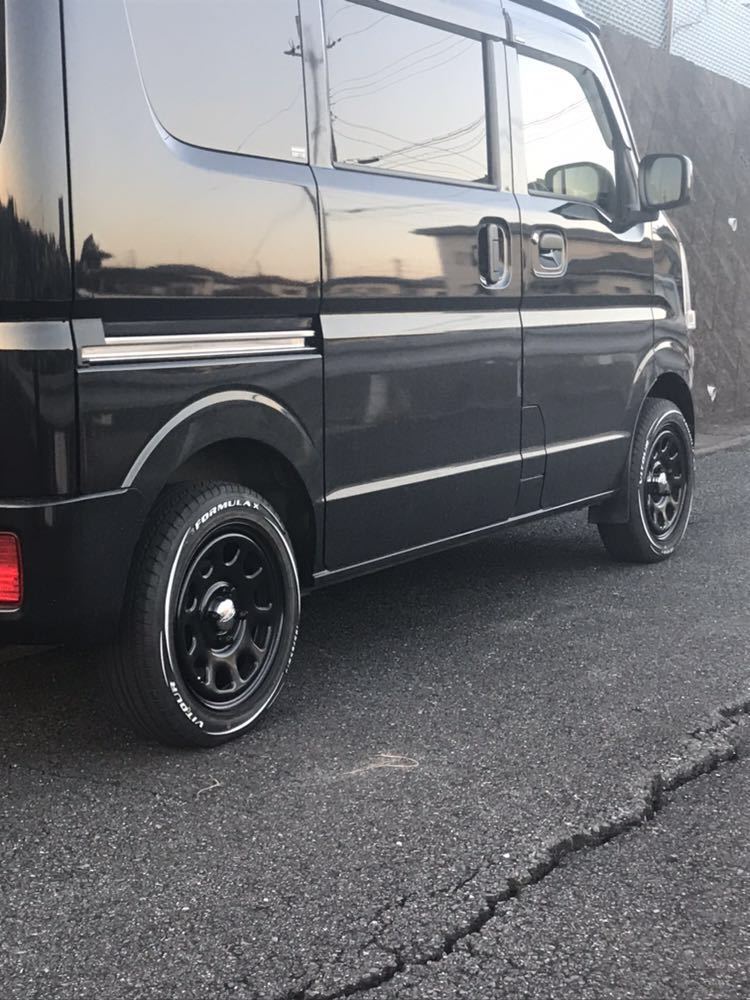 取付対象 エブリィワゴン 165 60R14 75H トーヨー ナノエナジー3 MLJ デイトナ SS ブラック 14インチ5.0J 4H100 サマータイヤホイールセット取付対象 エブリィワゴン 165 60R14 75H トーヨーナノエナジー3 HotStuff ジースピード P-05R