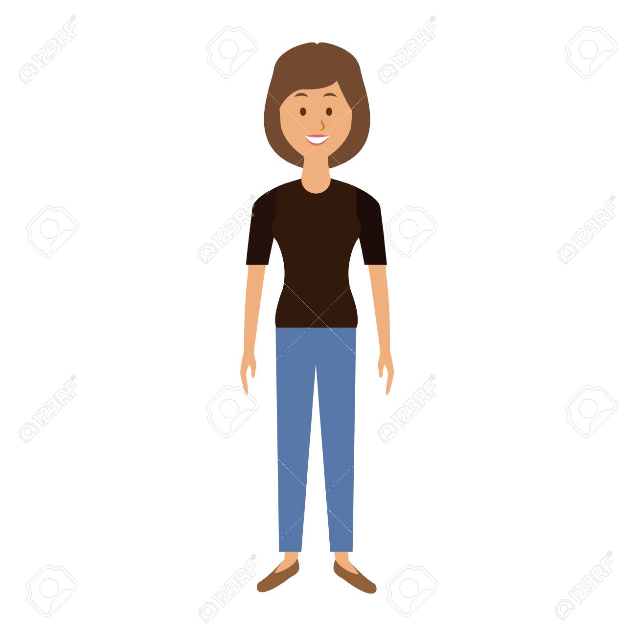 何もない部屋に立っているカジュアルな男性 写真素材5619343- フォトライブラリ