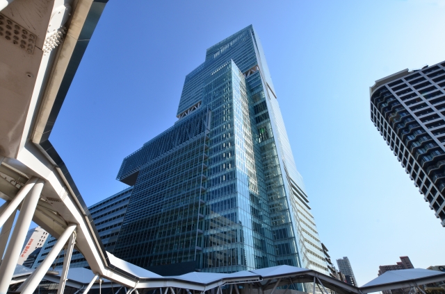 あべのハルカスからハルカス300展望台の行き方 チケット窓口と展望台専用エレベーターの場所