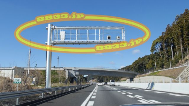 北海道の高速道路上のオービスのある場所H.T.Information