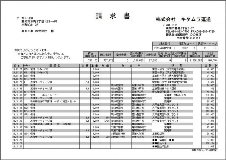 自宅で送り状発行 C2 は適格簡易請求書 簡易インボイス の様式に対応していますか？サービス全般法人のお客様ヤマト運輸
