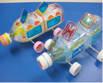 ペットボトルの車工作 ゴーゴー レーシングカ