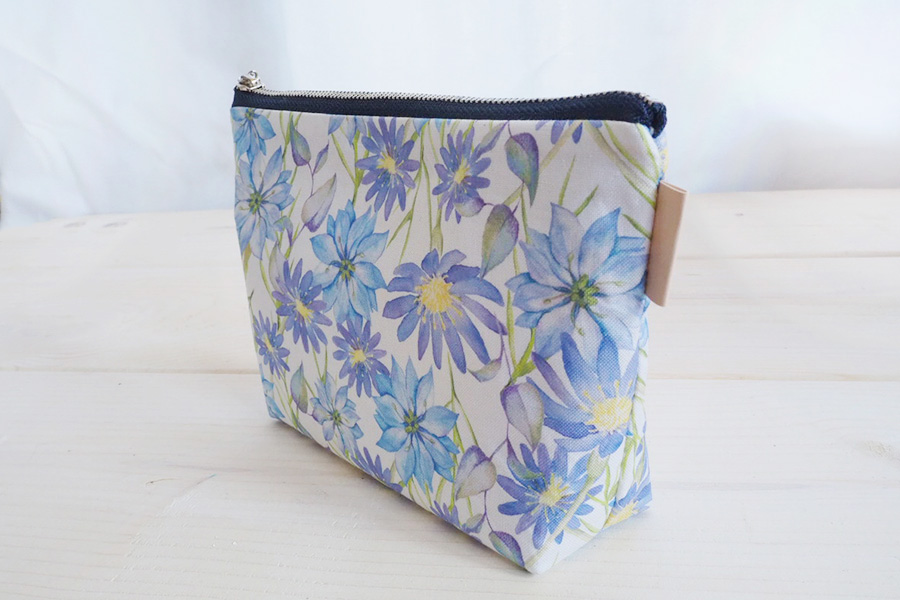 ミニポーチ マチあり 10cmファスナーを使ったハンドメイド型紙 PDF千尋のハンドメイド布小物レシピ