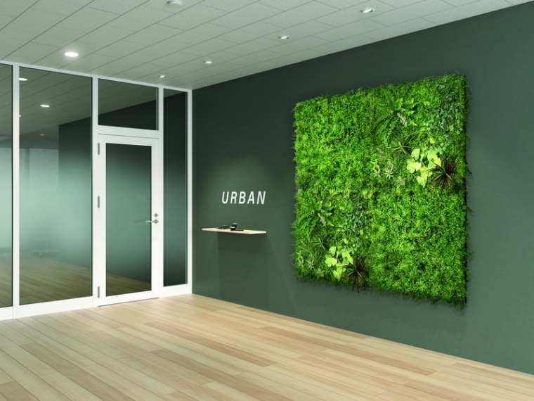 オフィス緑化オフィス空間ウチダシステムズ