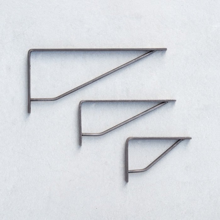 カウンターブラケット 200×250 ブラック オリジナル家具・金物の上手工作所棚受け