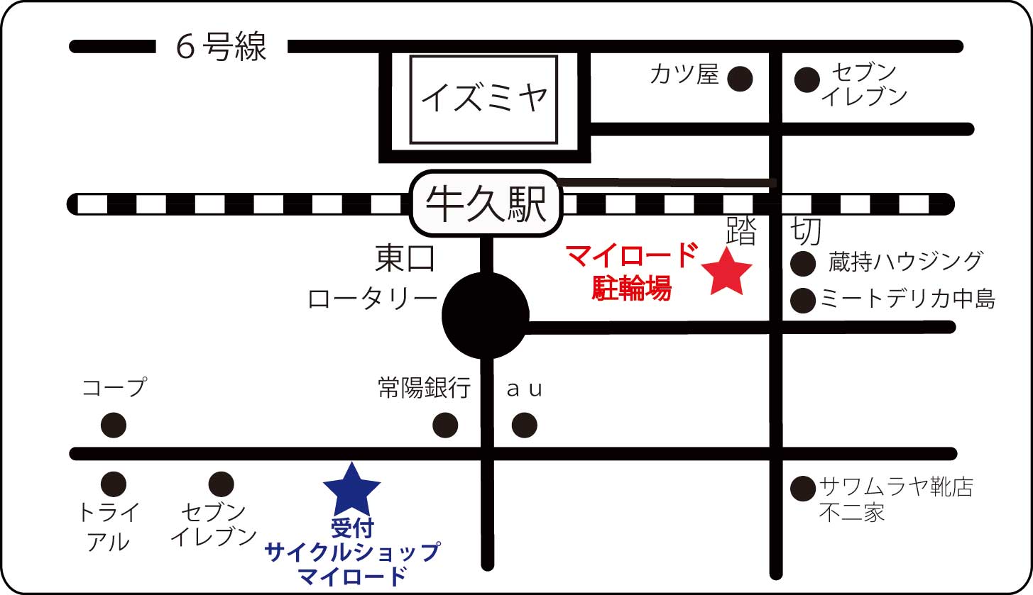 牛久駅かっぱ口第1駐車場牛久市営駐車場 駐輪場情報エスカード牛久JR常磐線牛久駅西口前にある、ショッピング&テナントビル