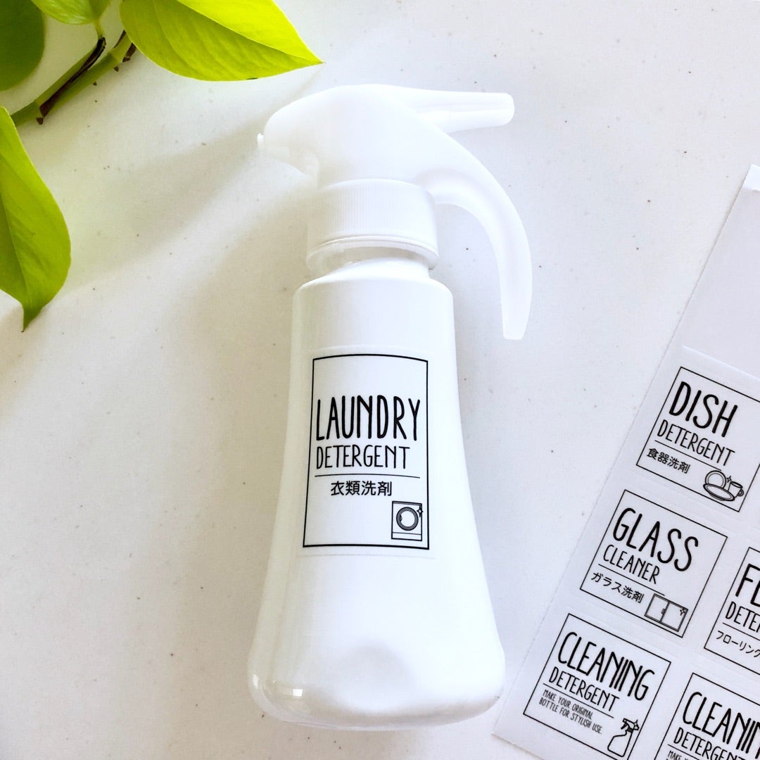 100均セリア「詰め替え用ラベルシール」の収納実例。白い収納グッズとの組み合わせ ブログレポート