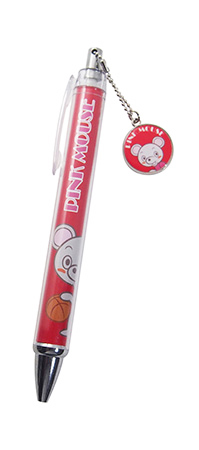 オリジナルチャーム付きボールペン制作小ロット作成