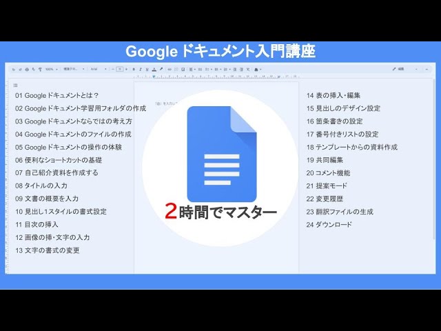 Googleドキュメント 見出しのスタイルをかっこよくする方法Googleスプレッドシート 完全攻略