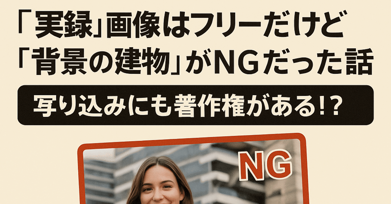 事実！ トラブルが最も多い、建物の写真で気をつけるべき権利 - amanaINSIGHTS アマナインサイト