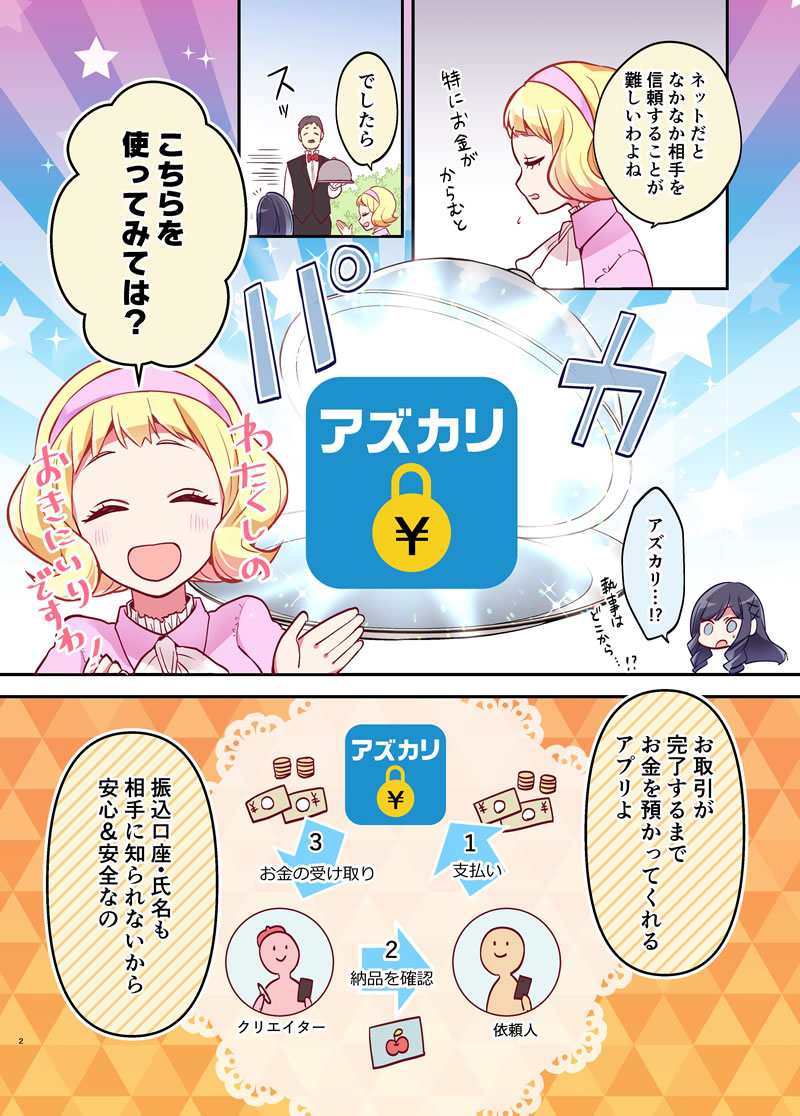 有償依頼編│アズカリの使い方がマンガでわかる