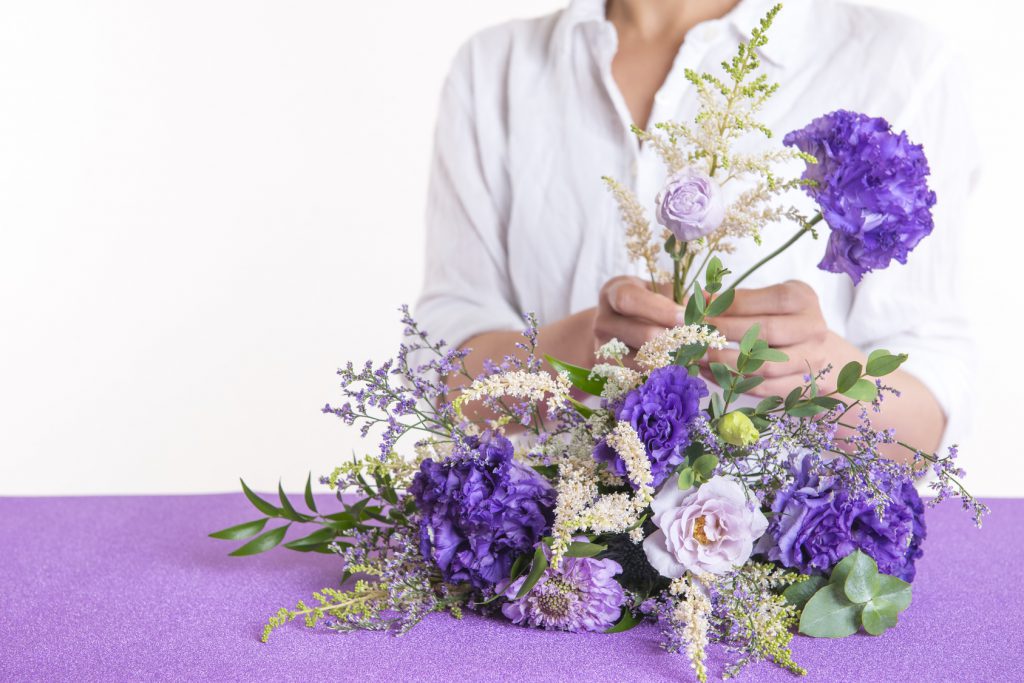 ホテル様用アレンジフラワー岡本造花店造花・人工樹木と装飾品の専門店・愛知県名古屋市