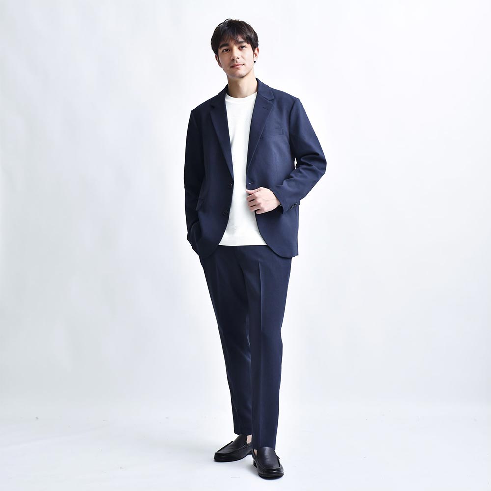 メンズ春夏ダブルジャケット ネイビー 40代 50代 ヘアラインストライプ ビジネス カジュアル タイト テーラード 紳士 jacket : NKTARROWS - 通販 - Yahoo!ショッピング