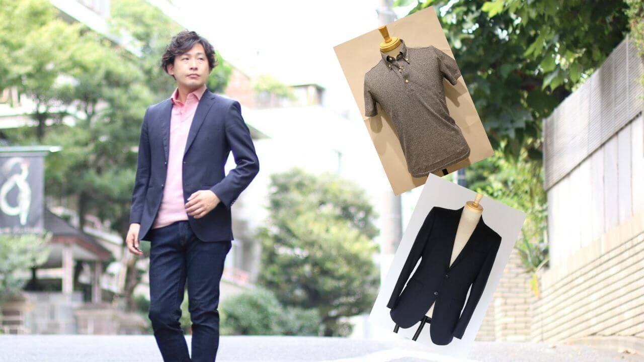 オフィスカジュアル スマートカジュアル メンズ 男性 春 夏 60代 男性 シニア 70代 イケオジ ちょい悪 ちょいワル ファッション トップス2点コーデセット ベージュリネンテーラードジャケット×黒シャツ型半袖ポロシャツメンズファッション ドレスコード ホテル 高級