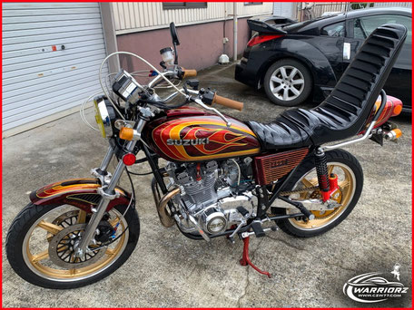 SR400 タンク カスタムペイント 旧車