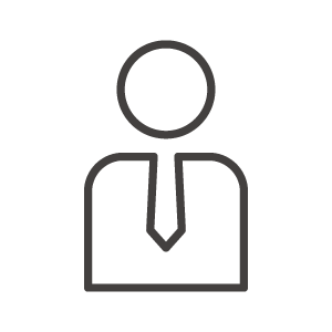 会社の組織図のシルエット02無料のAi・PNG白黒シルエットイラスト