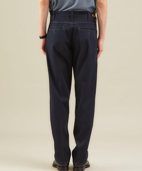 大きいサイズ メンズ EDWINエドウィンデニスラ ストレッチ 無地 ノータック スリムテーパード ロングパンツ 38 40 42 44 4648 50 パンツ デニムパンツ大きいサイズの服 サカゼン公式通販