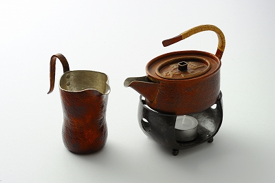 E090超名品 人間国宝 鍛金師 奥山峰石作品 金鍍金鳳凰之図