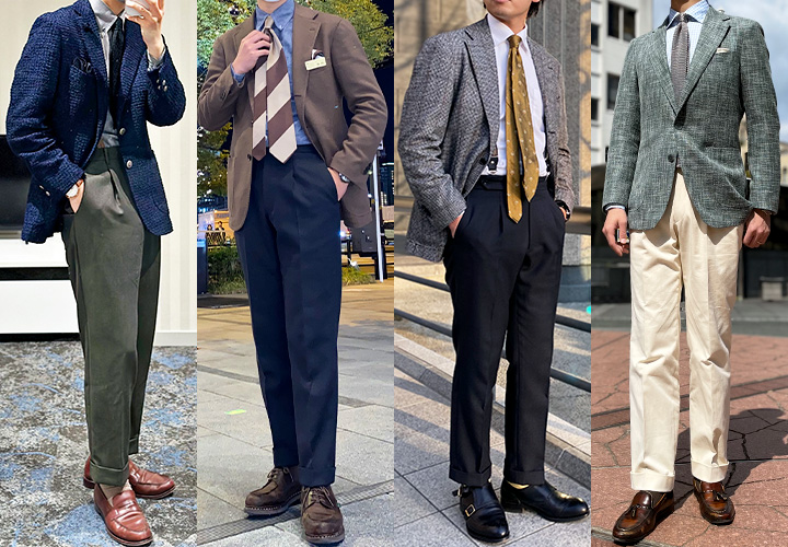 商談やプレゼンにも！爽やか紺ブレザージャケパンスタイルメンズスーツのスーツスタイルMARUTOMI 公式通販