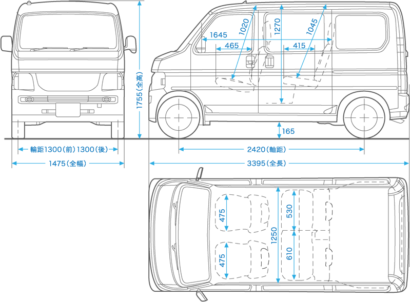 ホンダ バモス 1999年式モデル 660 ターボ 4WD AT のスペック詳細新車・中古車見積もりなら MOTA