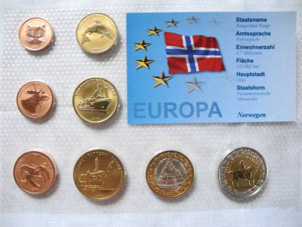 ノルウェー：50-100-200クローネ、紙幣、ヨーロッパ通貨、2009年、未流通 ユーロ - Wikipedia