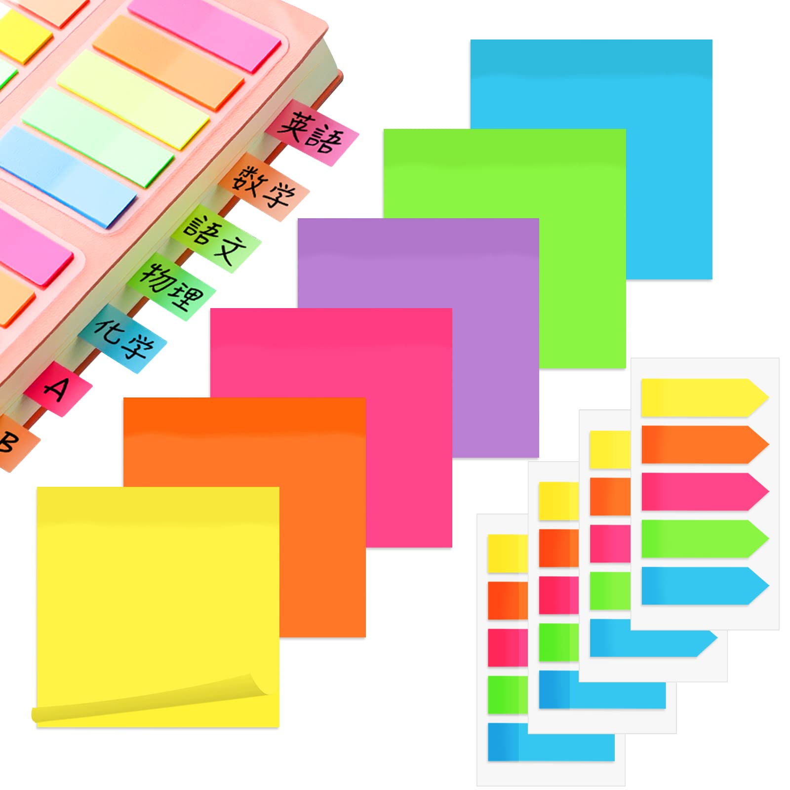 たのめーる 3M ポスト・イット エコノパック 見出し 再生紙 50×15mm 4色混色 7001-K 1パック 25冊 の通販