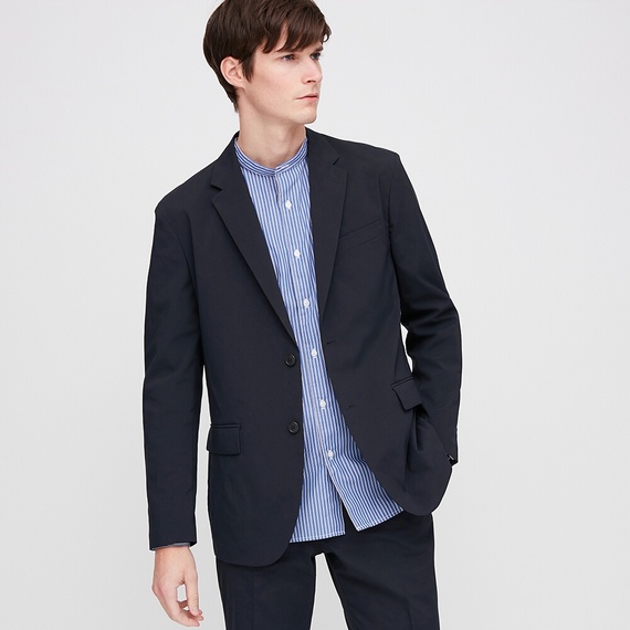 UNIQLO ユニクロ セットアップ スーツ ビジネス 紺色 ネイビー