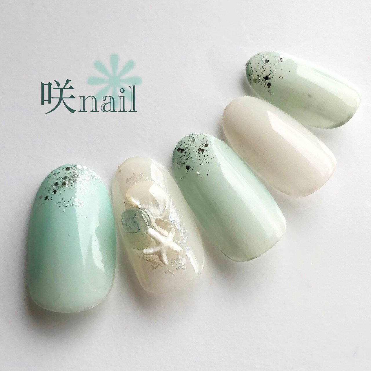 ニュアンスネイルネイ夏ネイルオフィスネイルフレンチネイル マグネットネイルワンホンHara Nail所属・Mlan Nailのネイル デザイン 20250531231452 ミニモ