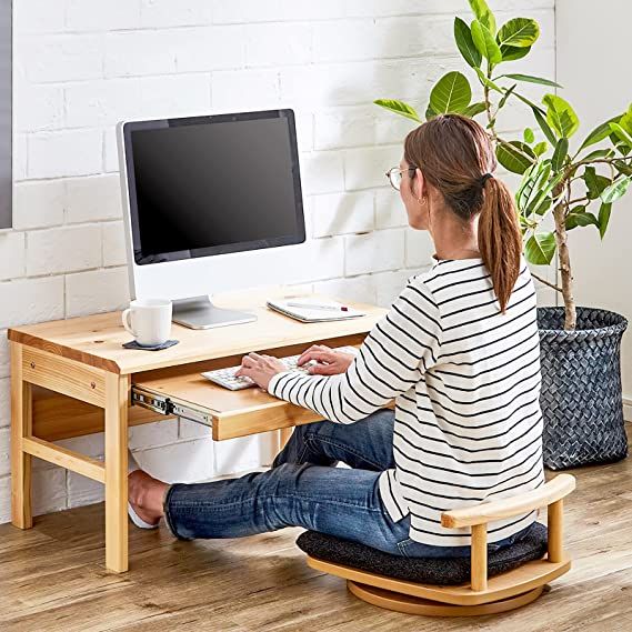 パソコンデスク ロータイプ ウォールナット ローデスク 幅90cmウォールナット色 パソコンデスク ロータイプデスク PCデスク ワークデスクスライドテーブル付 - aimcube エイムキューブ -インテリア・家具・雑貨・ハンドメイド作品