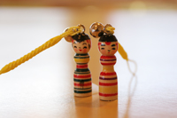 青森県産品・青森特産品-りんご商品の通販サイト-青森こぎん キーホルダー青い森わんど