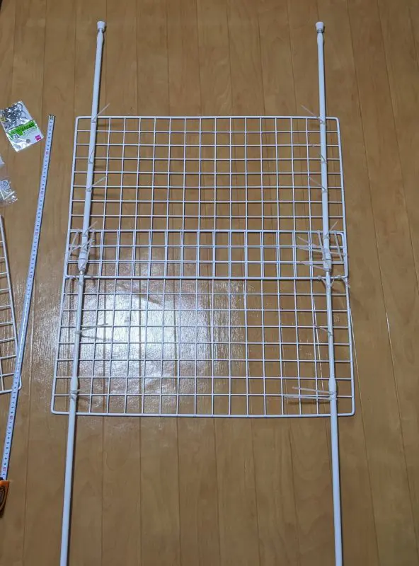 突っ張り棒＋ネットのラックを改善Play♪え～る