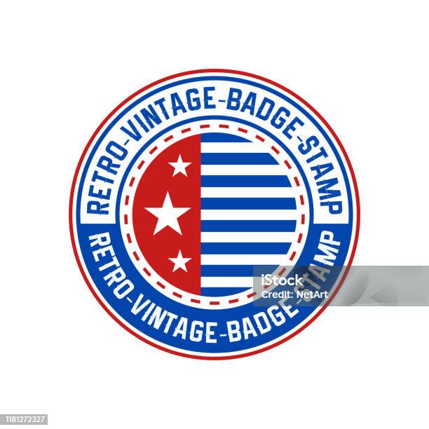 アメリカのレトロなロゴのセットPremiumベクトル素材