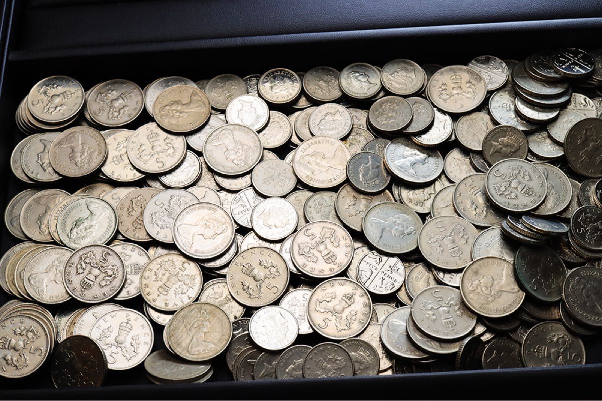 □1円スタート□イギリス 紙幣 硬貨 ポンド ペンス など 110ポンド 471ペンス 額面
