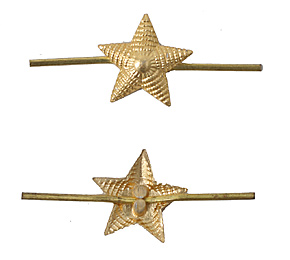 ソ連軍 星 バッチ 階級章 襟章 ソビエト軍 バッジ 中 制服 帽章Buyee