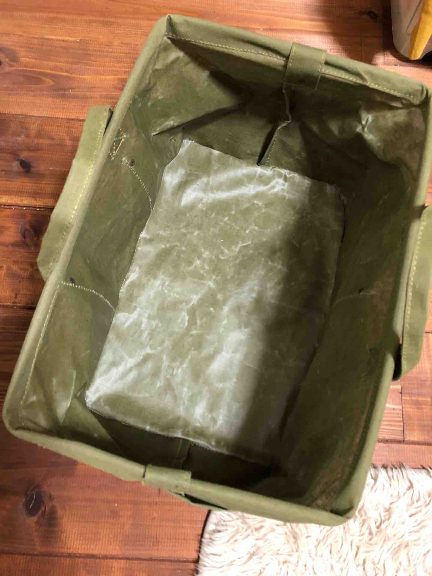 薪バッグ ダイソーバスケット ポケット付、カラーBOXサイズ: 心花45°Tokimeki Forty-five