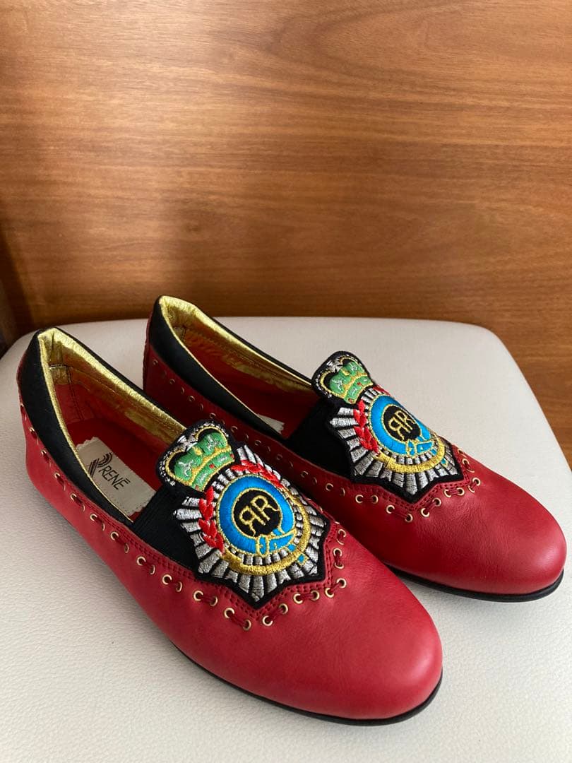 良品 repetto レペット バレリーナ ラバーパンプス サイズ39 25cm相当 ネイビー×ブラウン レディース 古着 中古