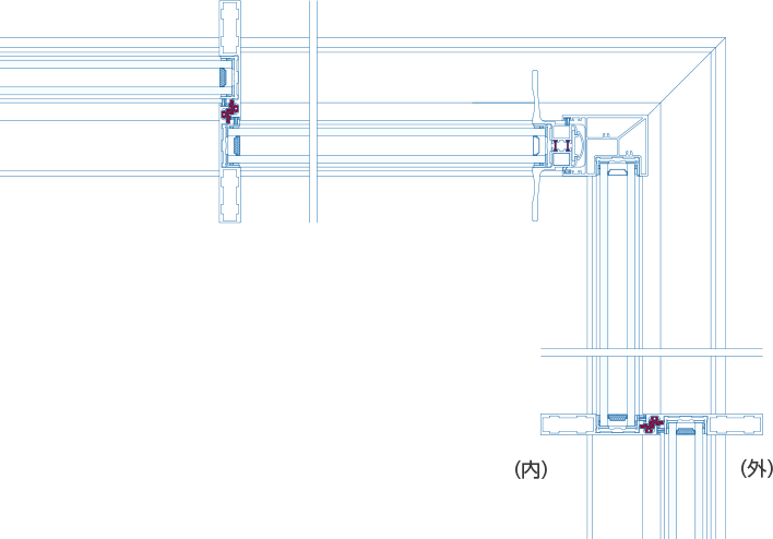 少しずつ震災復興！ コーナー窓のガラス修繕工事窓・ドアリフォームの専門店熊本のフクシマ建材