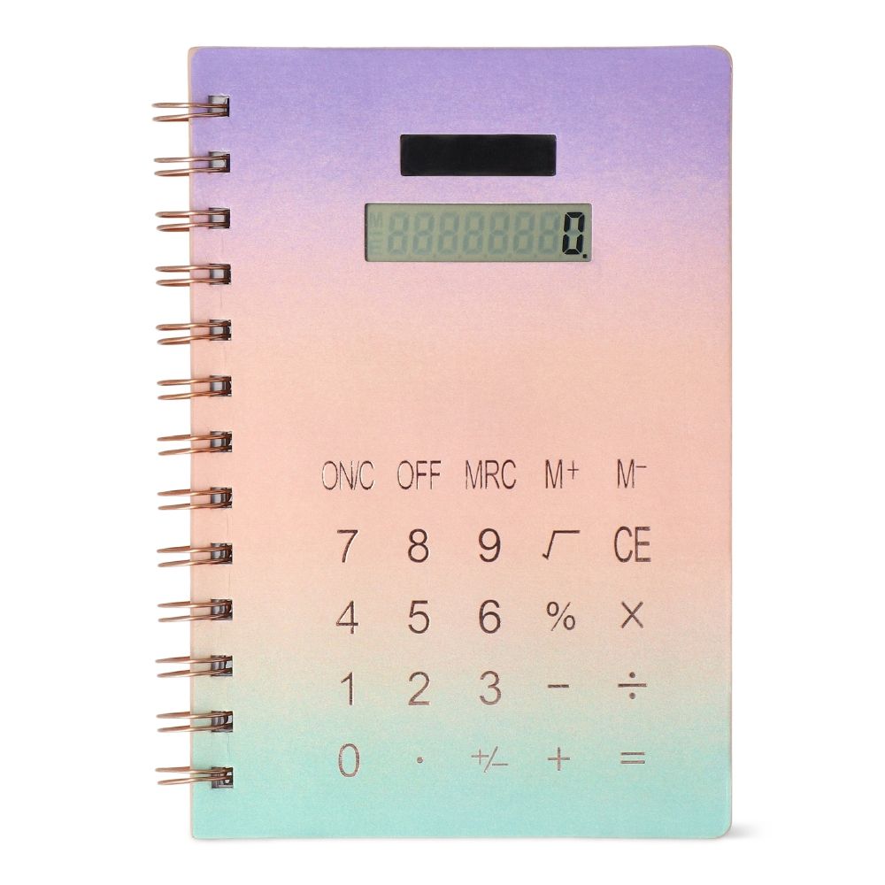 電卓付ノート